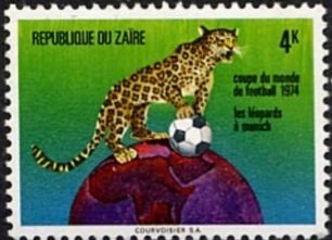 Leopard (Panthera pardus) with Ball on Globe