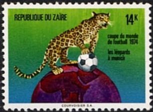 Leopard (Panthera pardus) with Ball on Globe