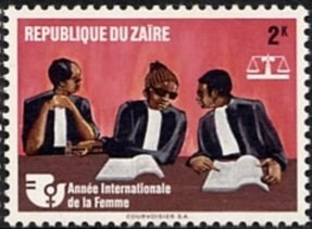 Stamp, The International Women's Year, Zaire,  , Women, International Years