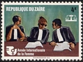 Stamp, The International Women's Year, Zaire,  , Women, International Years