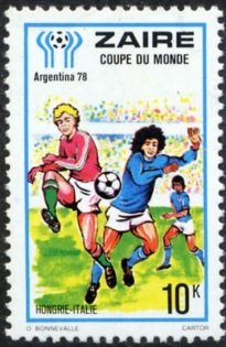 Stamp, Argentina ’78. World-cup soccer, Zaire,  , Sport, Football (Soccer)