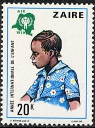 Child with elaborate hairdo