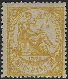 Stamp, Allegory of Justice, Spain,  , Women, Swords, Scales (balance)