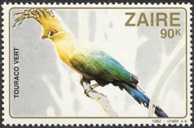 Guinea Turaco (Tauraco persa)