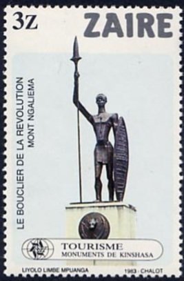 Le bouclier de la revolution, Mont Ngaliema, by Liyolo Limbe