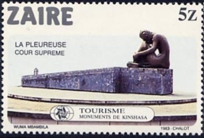 La pleureuse, Cour supreme, by Wuma Mbambila (1943-)