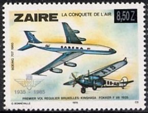 CD 945 La Conquète de l'air, new value and silver overprint