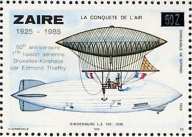 CD 949 La Conquète de l'air, new value and silver overprint