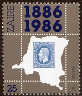 Stamp, Centenary of the first post stamp, Zaire,  , Stamps