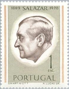 Stamp, Antonio Salazar - perf 13½, Portugal,  , Heads of State, Politicians