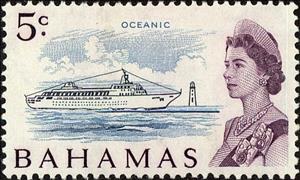 Stamp, Linear "Oceanic", Bahamas,  