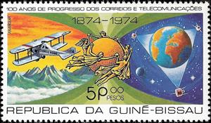 Stamp, 100 Years of Progress of Post and Telecommunications, Guinea-Bissau,  