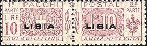 Pacchi Postali Overprint "Libia"