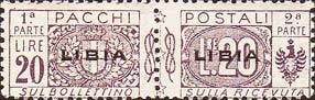 Pacchi Postali Overprint "Libia"