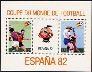 Souvenir Sheet, World-championship soccer 'España 82', Zaire,  , Sport, Football (Soccer)