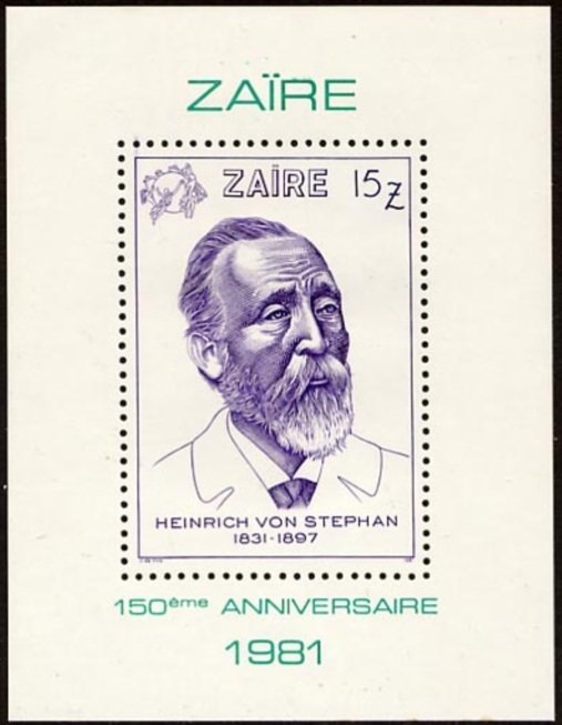 150e anniversary of Heinrich von Stephan (1831-1897)