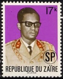 President Mobutu, overprint SP