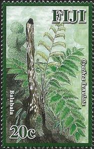 Stamp, Cathea lunulata, Fiji,  