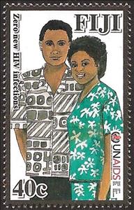 Stamp, Zero new HIV infection, Fiji,  