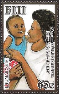 Stamp, Stop mothers & babies from being infected with HIV, Fiji,  
