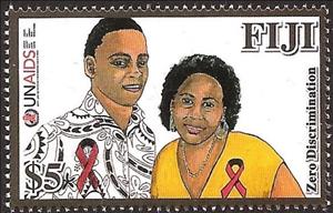 Stamp, Zero Discrimination, Fiji,  