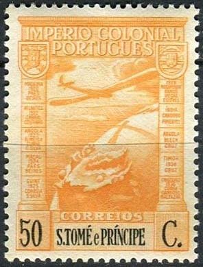 Airplane over globe