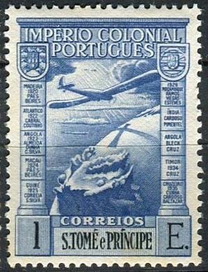Airplane over globe
