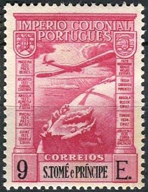 Airplane over globe