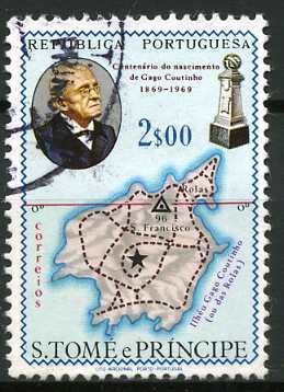 Stamp, Cago Coutinho Island, São Tomé and Príncipe,  
