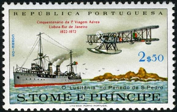 Airplane "Lusitana", cruiser "Gladiolus"