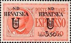 Italy Stamp Express Overprinted N.D. Hrvatska