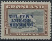Stamp, Liberation of Denmark, Greenland,  