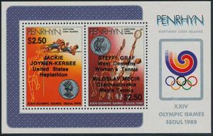 Souvenir Sheet, Set, Penrhyn,  , Sport, Athletics, Olympic Games