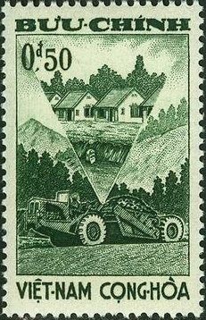 Farmhouses, tractor