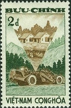 Farmhouses, tractor