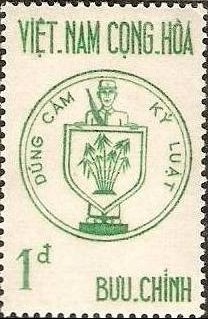 Soldier and coat of arms