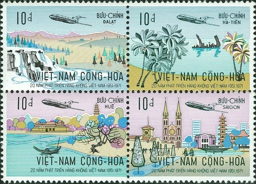 Airplane over Vietnamese Landscapes