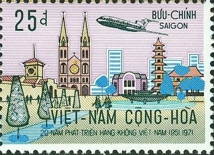 Airplane over Saigon