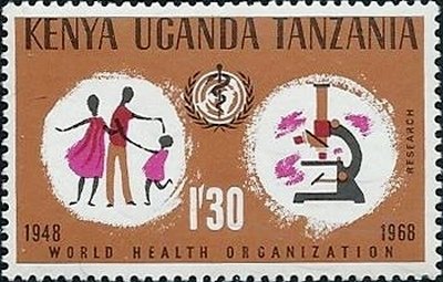 Stamp, Micoscope, East African Community,  