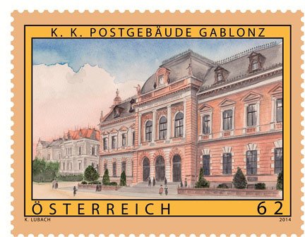 KK post office building (1899), Gablonz (Jablonec nad Nisou)
