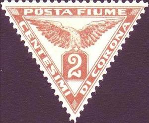 Stamp, Allegories and vies - POSTA FIUME, Italian colonies, territories and occupations,  , Triangle Stamps