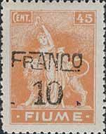 Allegories and vies - overprinted FRANCO