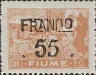 Stamp, Allegories and vies - overprinted FRANCO, Italian colonies, territories and occupations,  
