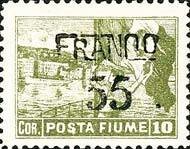 Allegories and vies - overprinted FRANCO