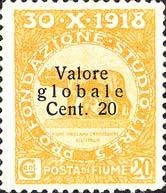 Overprinted "Valore globale" Type I
