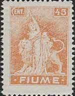 Stamp, Allegories and views - FIUME, Italian colonies, territories and occupations,  