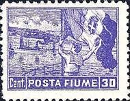 Stamp, Allegories and vies - POSTA FIUME, Italian colonies, territories and occupations,  