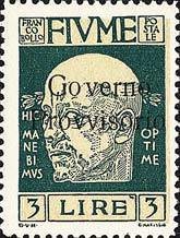 Gabriele D´Annunzio Overprint "Governo Provvisorio"