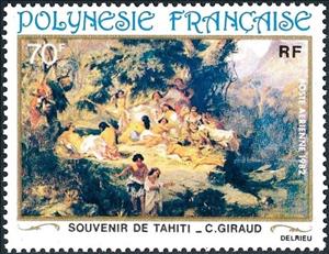 Stamp, C. Giraud, French Polynesia,  