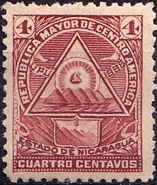 Coat of arms in a triangle